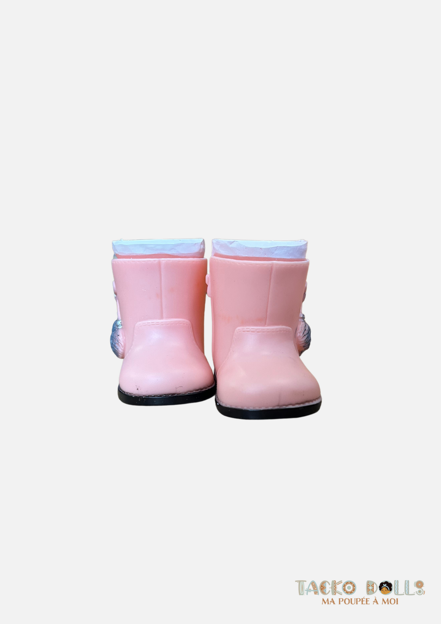 Bottines roses pour Poupée 45 cm