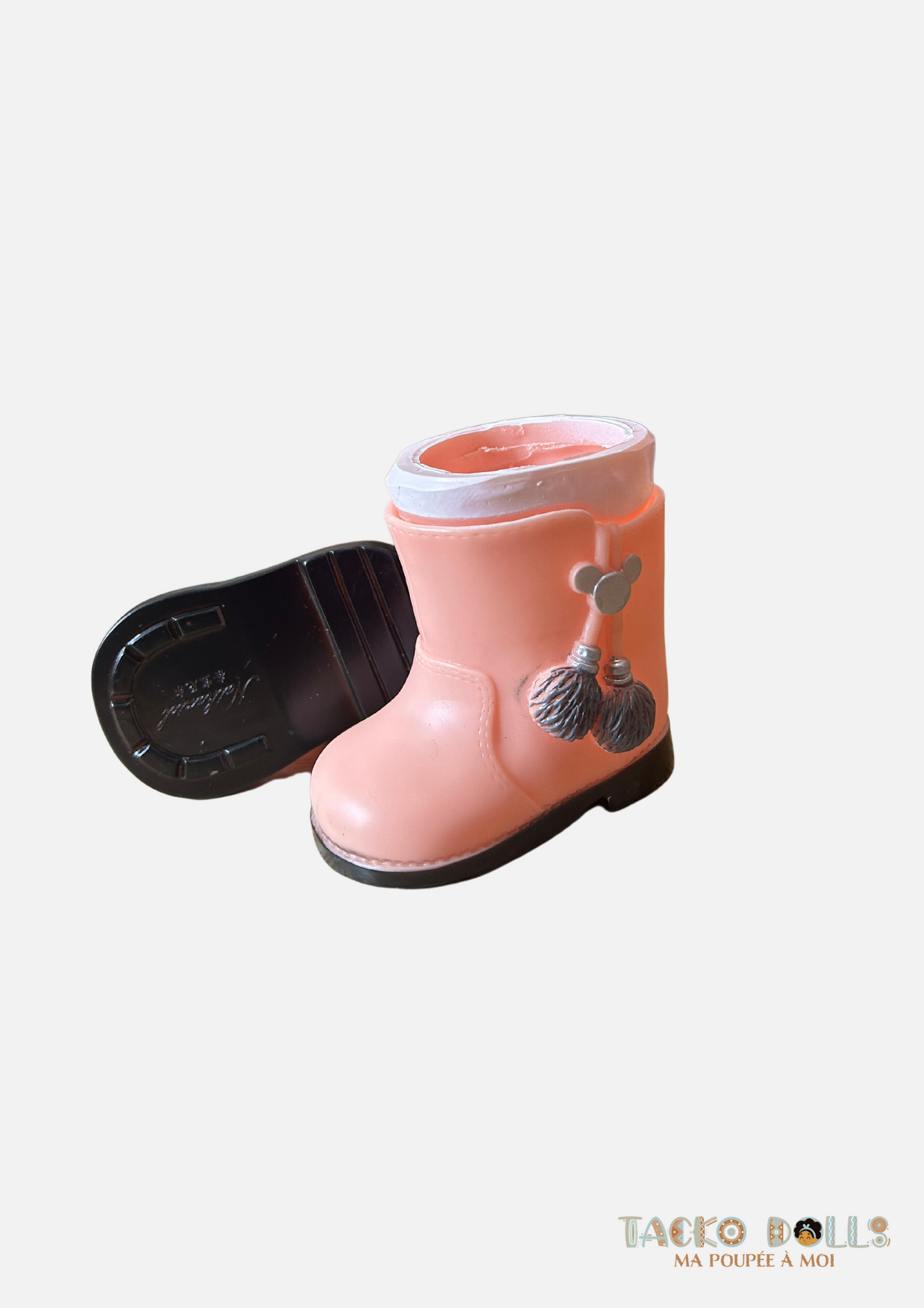 Bottines roses pour Poupée 45 cm