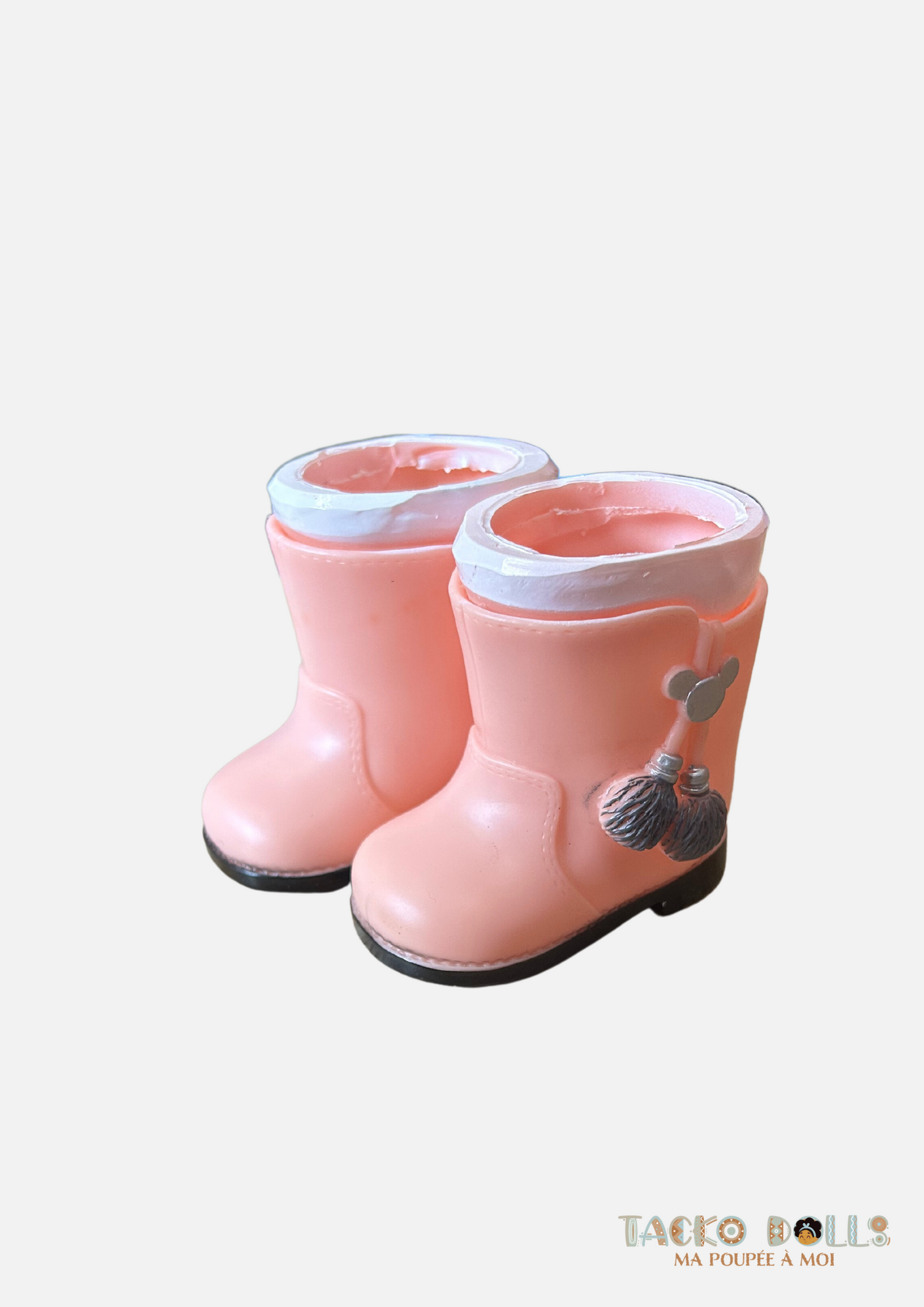 Bottines roses pour Poupée 45 cm