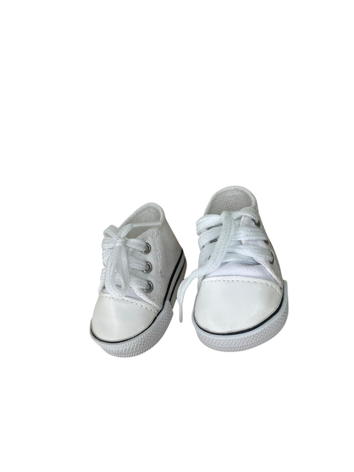 Baskets blanches converse pour Poupée 45 cm