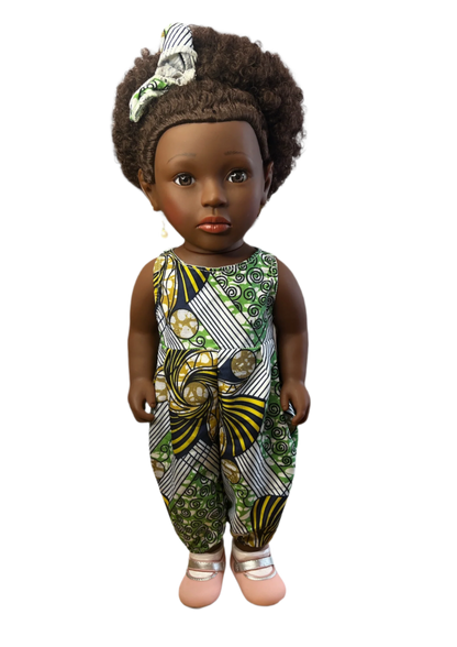 Poupée noire “Soleil Africain”