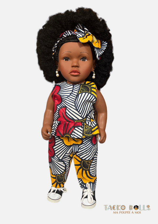 Poupée Noire Queen Nandi - Une représentation fière de l'héritage africain