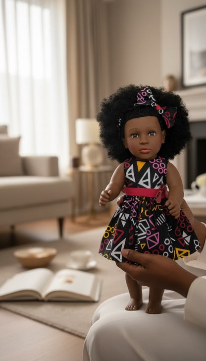 Yandé – Poupée noire aux cheveux crépus | Tackodolls