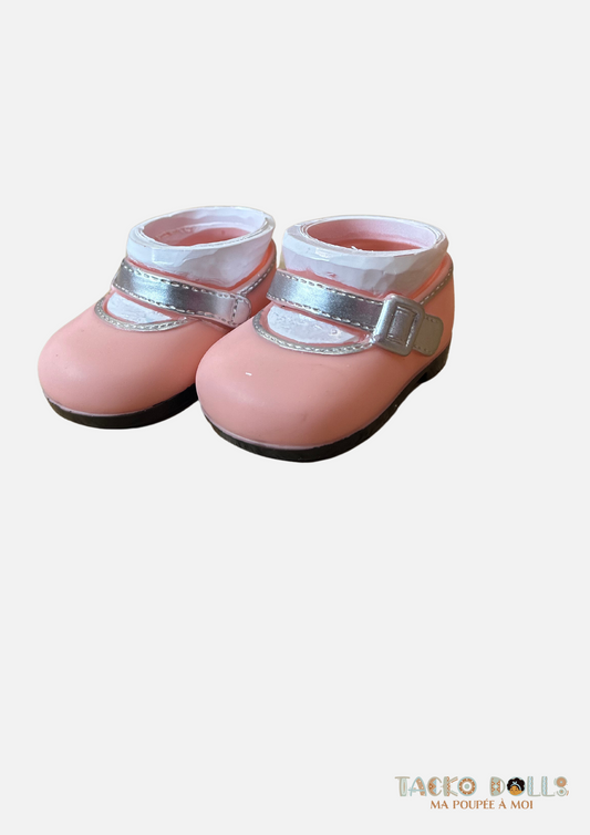 Chaussures Ballerines roses pour Poupée 45 cm