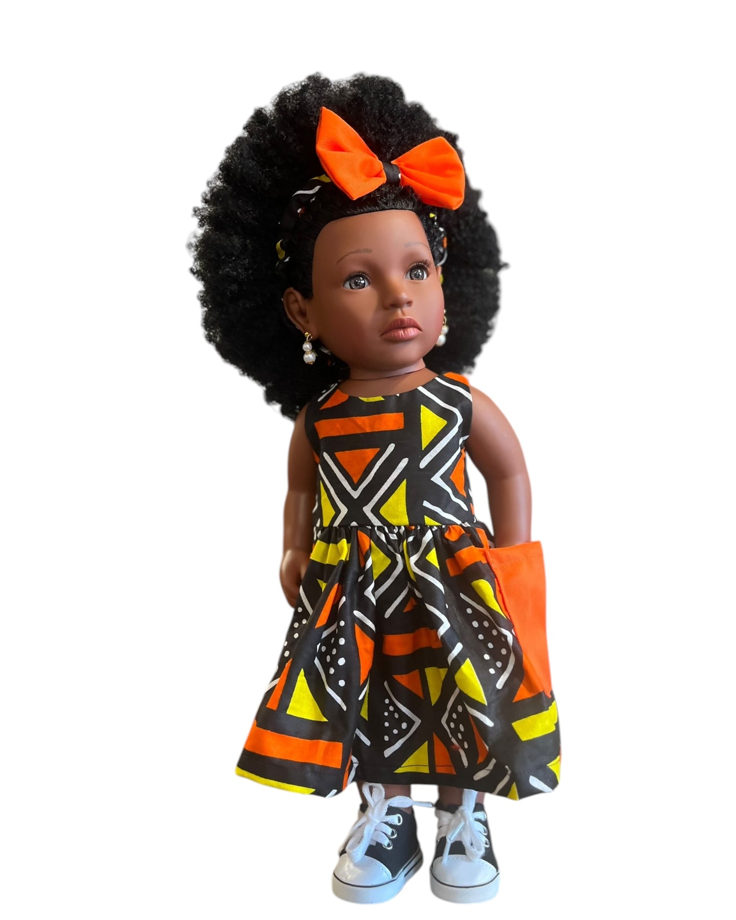 Poupée noire “Soleil Africain”