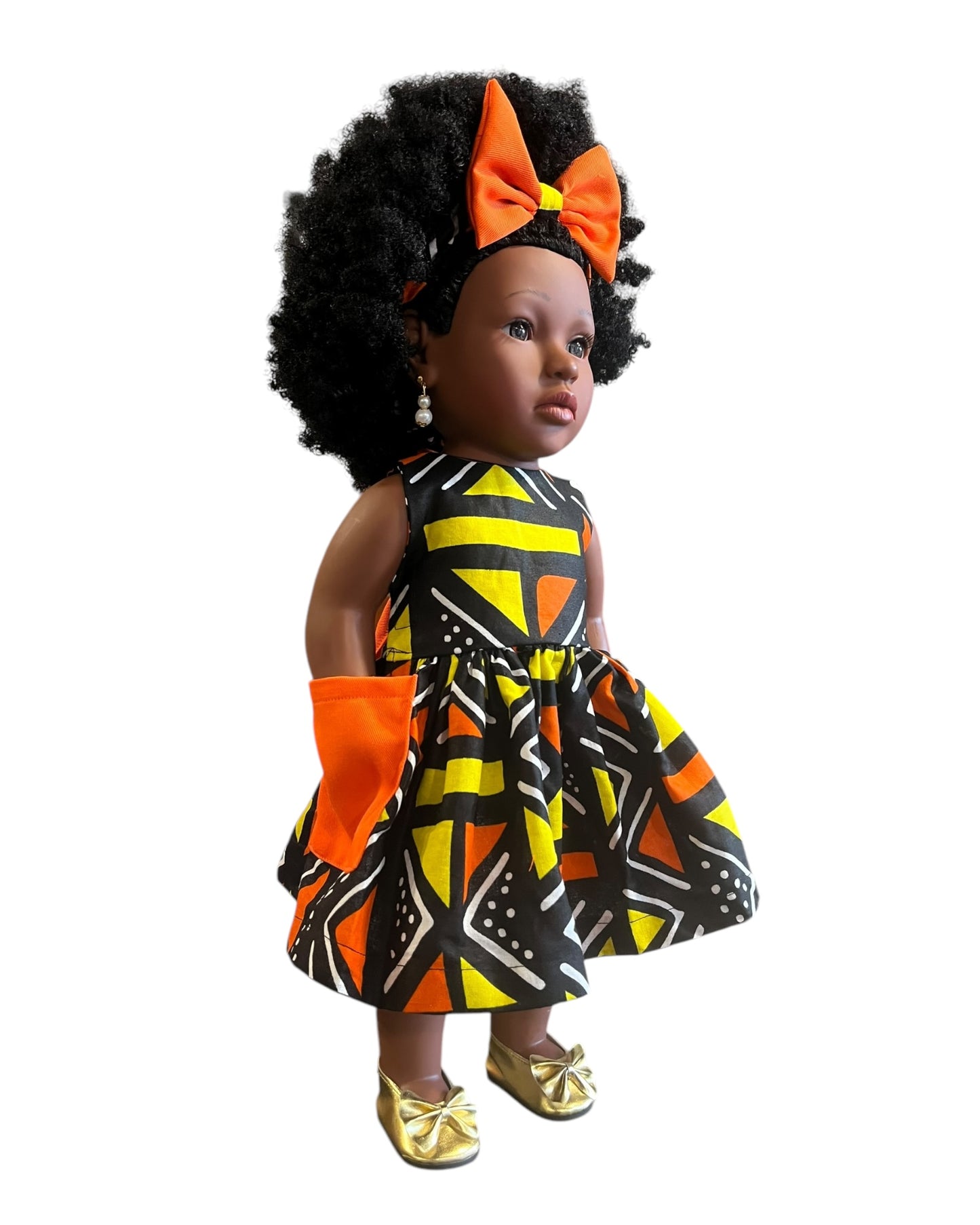 Poupée noire “Soleil Africain”