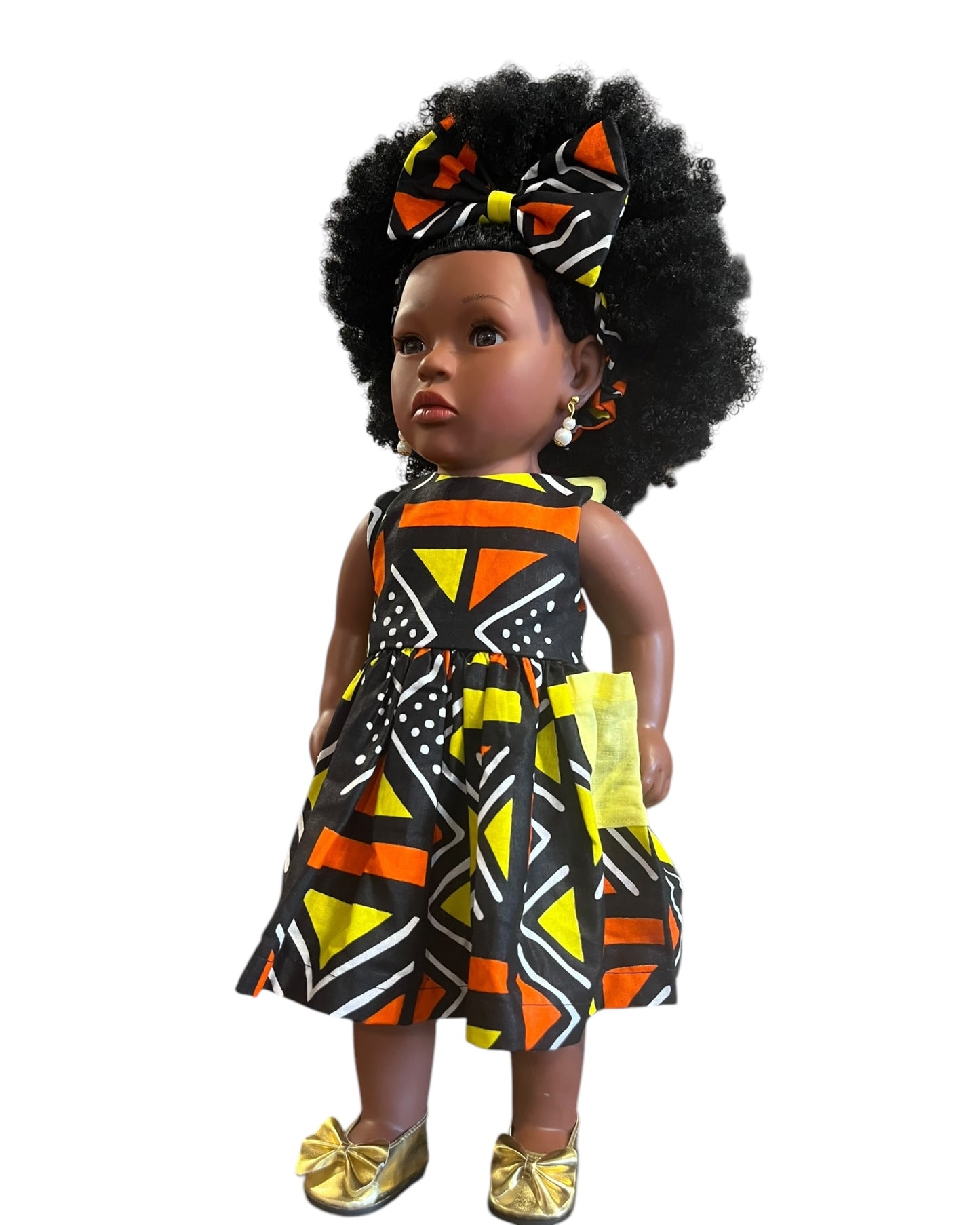Poupée noire “Soleil Africain”