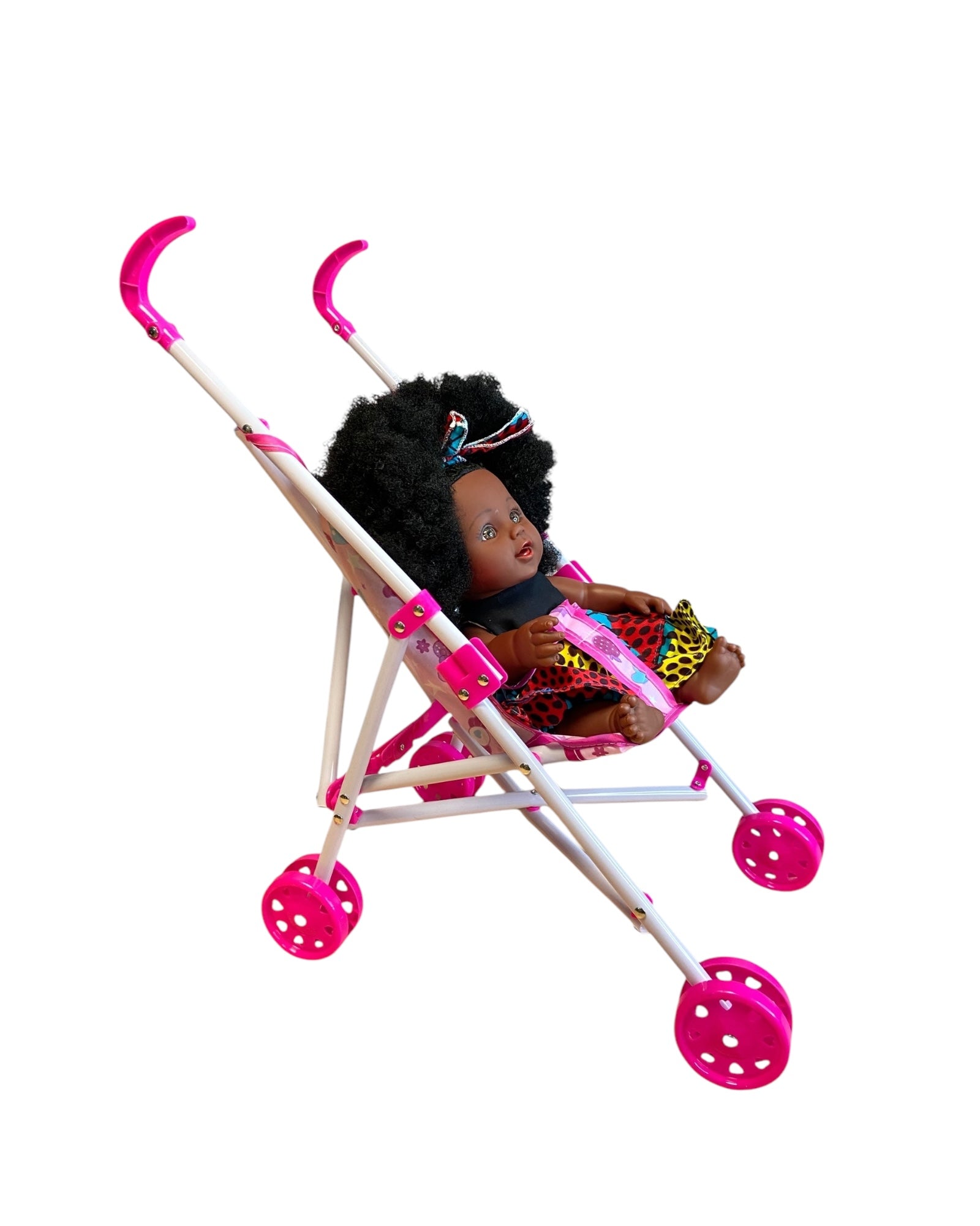 Mini poussette pour poupées - Légère et pliable