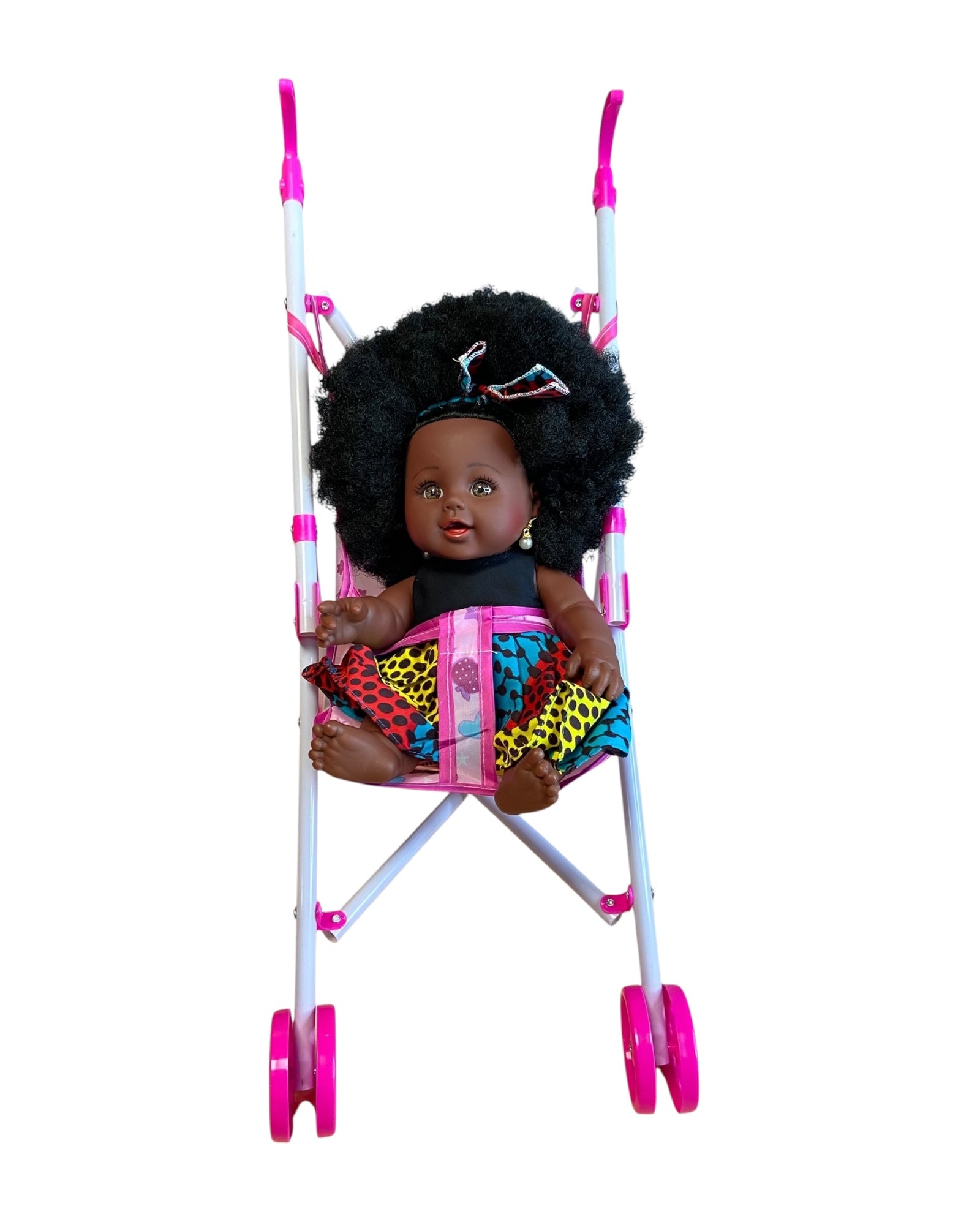 Mini poussette pour poupées - Légère et pliable