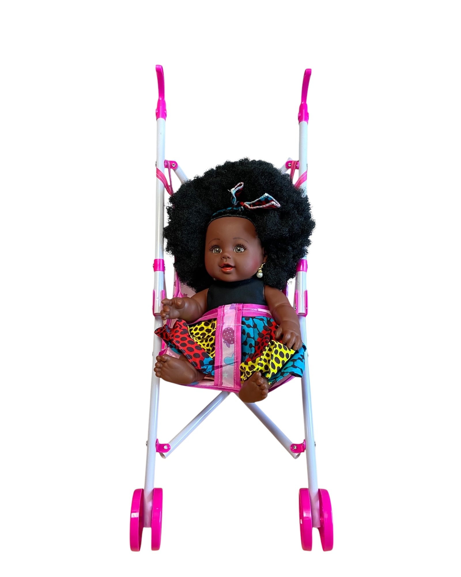 Mini poussette pour poupées - Légère et pliable