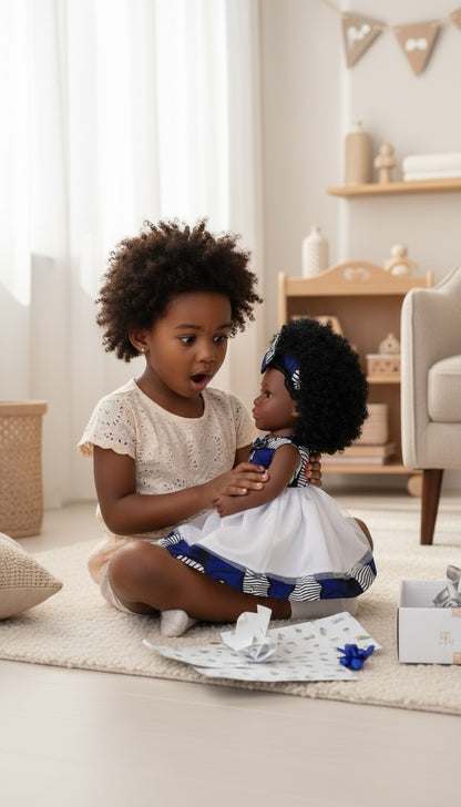 Naya – Poupée noire aux cheveux crépus | Tackodolls