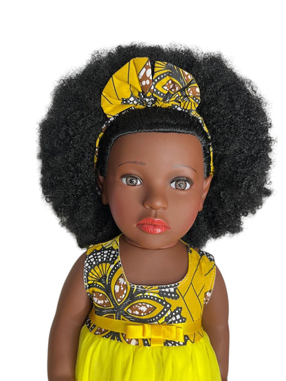 Poupée Afro-Américaine"Kaya Rayonnement"